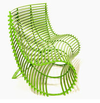 contemporary public bench in metal (with backrest) KIRV HI-RISE Kirv