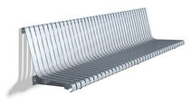 contemporary public bench in metal (with backrest, modular) MODULAR RECTO 1,99 M by V&Atilde;&iexcl;zquez Consuegra, G DAE