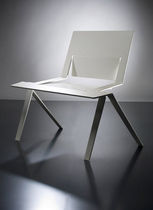 contemporary public bench in steel ICILA by Cecile Planchais Outdoorz Gallery