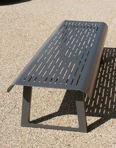 contemporary public bench in steel PANORAMIC ACCENTURBA