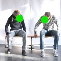 contemporary public bench (recycled material) LE ROI DU NOEUD  AAVRA