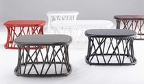 contemporary rattan coffee table TRACCIA COFFEE by Francesco Bettoni Bonacina Vittorio