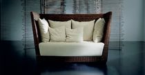 contemporary rattan sofa BLACK 02  by Paola Navone GERVASONI - Contract Division