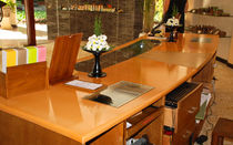 contemporary reception desk  PT Volcano Color Couleur Lave