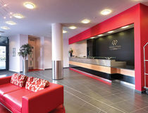 contemporary reception desk DOUBLETREE BY HILTON AT STADIUM MK Clarke Rendall