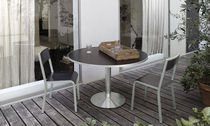 contemporary round garden table (metal) DACTYLON by Tito Agnoli  Ycami