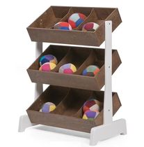 contemporary shelf in certified wood (FSC-certified) TOY STORE WALNUT Oeuf
