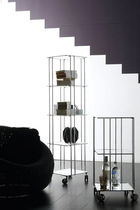 contemporary shelf with casters by Bruno Munari VADEMECUM Robots