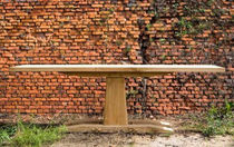 contemporary sideboard table in solid wood MONOLITH by Livine ST-PAUL HOME