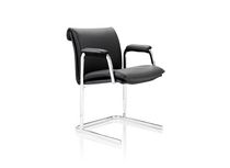 contemporary sled base chair with armrests DELPHI  Boss Design