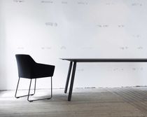 contemporary sled base chair with armrests SKETCH by Burkhard Vogtherr & Jonathan Prestwich Arco Contemporary Furniture