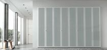 contemporary sliding door wardrobe in glass TECNIK EUROPEO