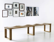 contemporary solid wood bench SIDEBYSIDE by Filip Svensson KARL ANDERSSON