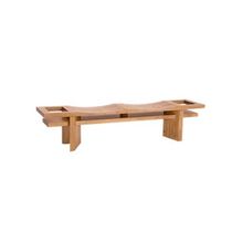 contemporary solid wood bench ECO FLORA by Silvia Grilli Habitart