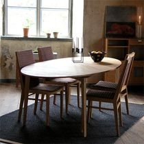 contemporary solid wood dining table HEJDE G.A.D