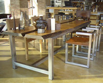 contemporary solid wood dining table DISECTION ICI ET LA