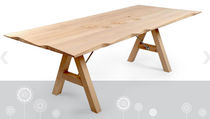 contemporary solid wood dining table WAVE: RNM 256W by Salih Teskeredzic  rukotvorine
