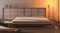 contemporary solid wood double bed KYOTO Cinius