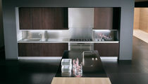 contemporary solid wood kitchen (oak) CONTINUA W by Paolo Nava & Fabio Casiraghii BINOVA S.p.A.