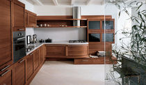 contemporary solid wood kitchen (walnut) SORGENTE  Mobilificio Florida