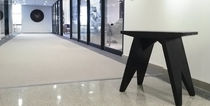 contemporary solid wood side table ARMORY  Tucker Robbins