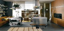 contemporary solid wood / stainless steel kitchen ITALIA: COMPOSITION 2 by Antonio Citterio Arclinea