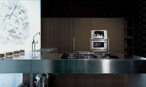 contemporary solid wood / stainless steel kitchen +01/E MVK ITALIA