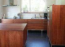 contemporary solid wood / stainless steel kitchen OREGANO WohnGeist AG