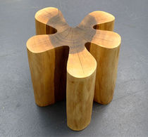 contemporary solid wood stool FLOWERPOWER Peter Hook