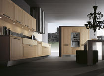 contemporary solid wood / wood veneer kitchen DIAMANTE by Giancarlo Vegni  EFFETI INDUSTRIE