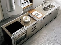 contemporary stainless steel kitchen LIVING TONCELLI