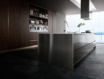 contemporary stainless steel kitchen K_GOCCIA EBANO MESON'S