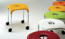 contemporary stool with casters BILLY MC CONFORT
