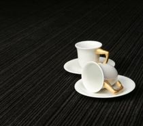 contemporary striped rug in wool MOZART ZOFFANY