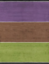 contemporary striped rug in wool (handmade) SHIDA ORGANIC By Second Studio