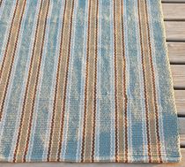 contemporary striped rug in cotton CORDED STRIPE  POTTERYBARN