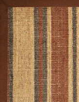 contemporary striped rug in sisal ORCHID Anji Mountain Bamboo Chairmat & Rug Co.