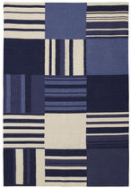 contemporary striped rug in wool (handmade) VINTAGE  Williams Sonoma Home