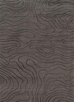 contemporary striped rug in wool (handmade) CHIC Posh