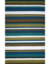 contemporary striped rug synthetic COASTAL STRIPE SUMMER LIORA MANNE