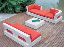 contemporary synthetic rattan garden sofa (recyclable)  Outdoor Comforts