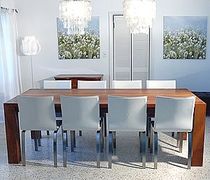 contemporary table INTERIOR SOLID TEAK FURNITURE Infinita Corporation