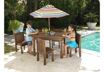 contemporary table and chairs set for gardens  KidKraft