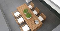 contemporary table and chairs set for gardens MIAMI BEACH BOREK parasols | outdoorfurniture