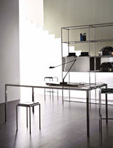 contemporary table (glass top) XYZ by D.O.Benini & L.Gonzo Robots