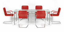 contemporary table (glass top) H 2 E  Tecta