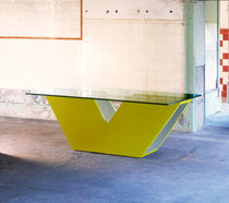 contemporary table (glass top) MEMORIES : TUNNEL OPOSTOS - PLURAL BRAND SINGULAR OPTION