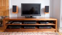 contemporary TV cabinet in certified wood (FSC-certified)  Norfolk Oak Ltd