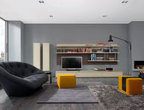 contemporary TV wall unit MIXTE by Mauro Lipparini  Ligne Roset France