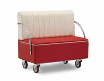 contemporary upholstered bench with casters CADILLAC STAR srl